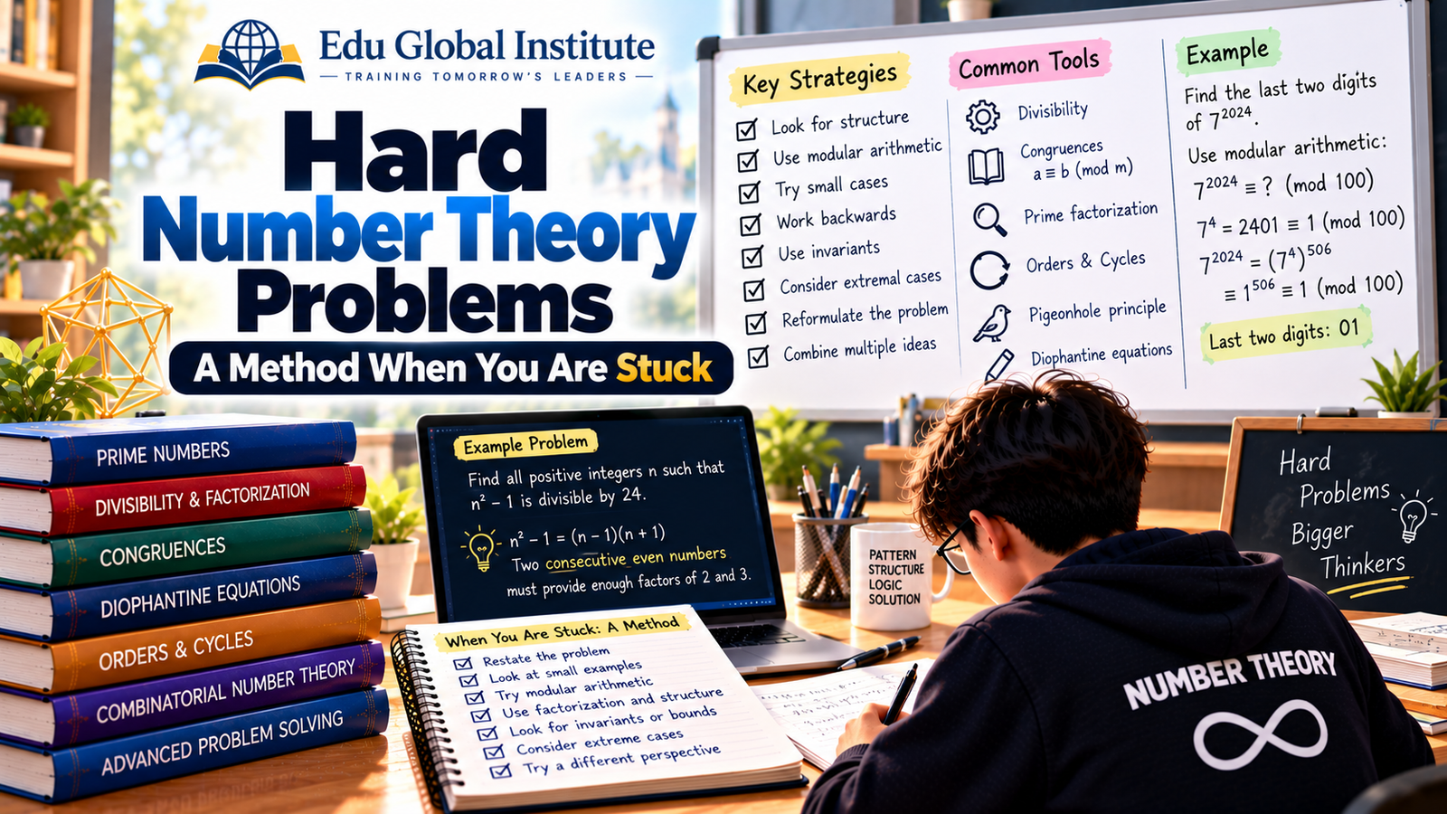 Hard Number Theory Problems: A Method When You Are Stuck