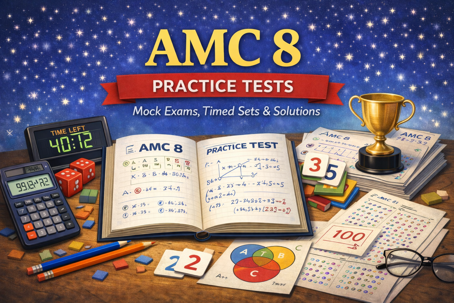 AMC 8 Practice Tests: Mock Exams, Timed Sets & Solutions