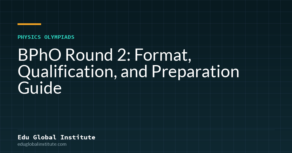BPhO Round 2: Format, Qualification, and Preparation Guide