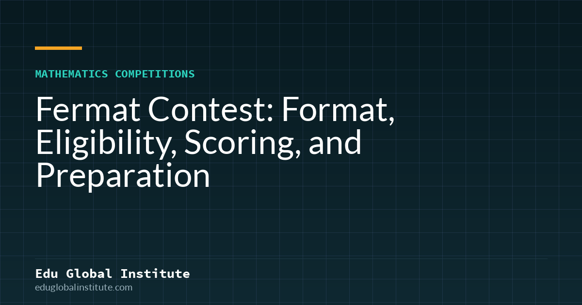 Fermat Contest: Format, Eligibility, Scoring, and Preparation