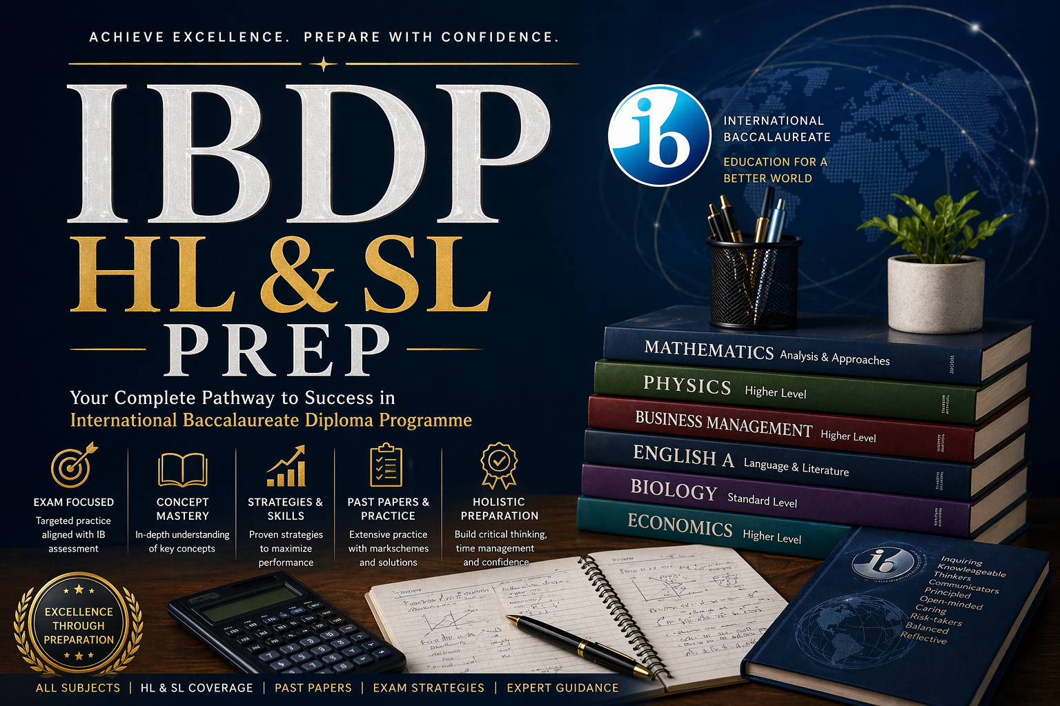 IBDP STEM Intensive: Maths (AA & AI), Physics & Chemistry (HL/SL)