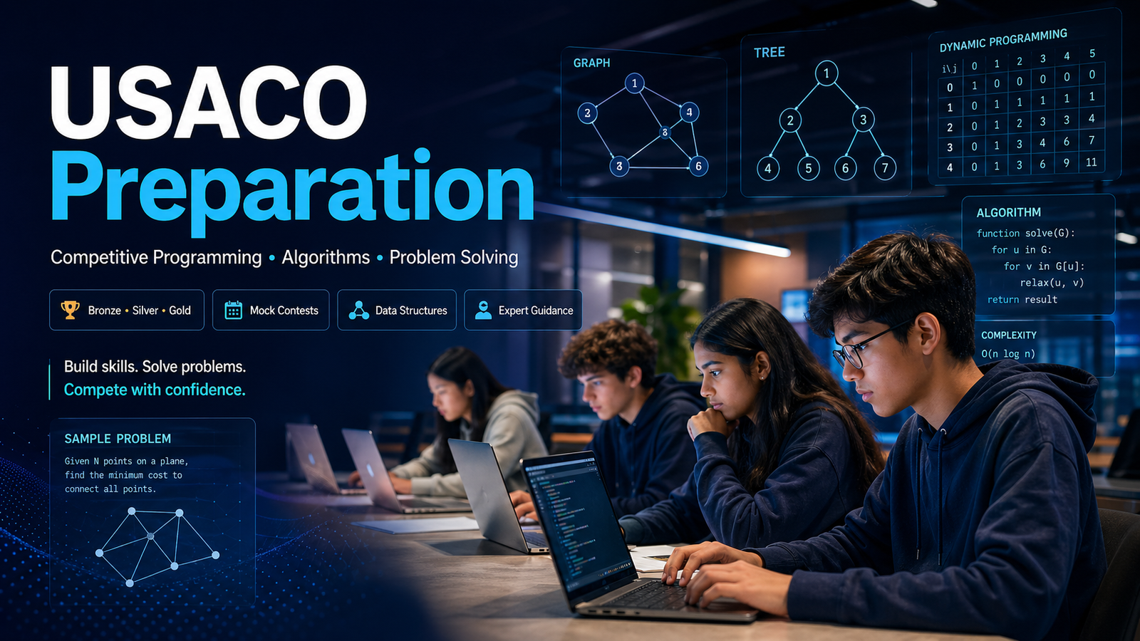 Elite USACO Masterclass: Bronze to Platinum Algorithmic Training