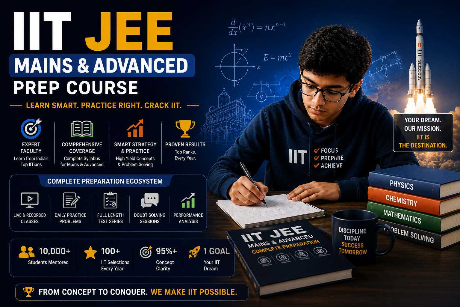 IIT JEE Mains & Advanced Prep Course 2026: Global Excellence Track