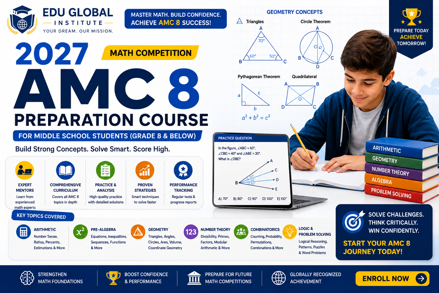 2027 AMC 8 Comprehensive Math Prep Course
